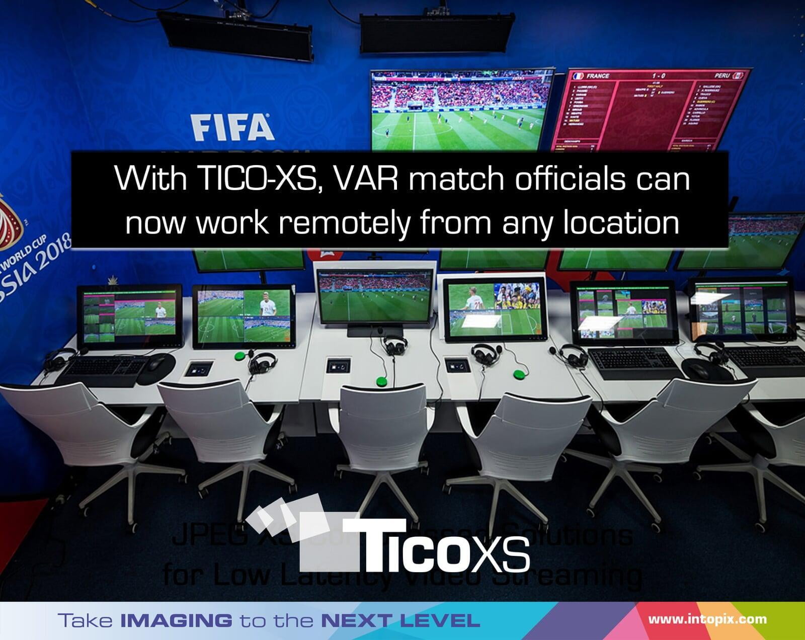 JPEG XS to help the deployment of remote video review solutions for Video Assistant Referees (VAR)